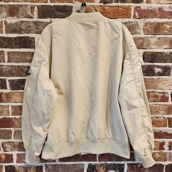 Alpha Industries Flyer's Intermediate MA-1 Reversible Bomber Jacket Sz 3XL Beige - Picture 7 of 16
